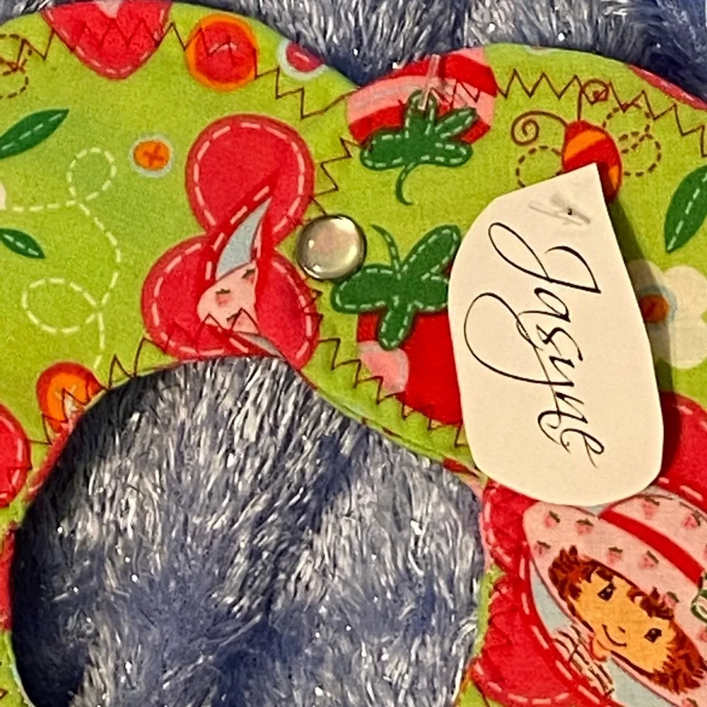 Handmade Bib Strawberry Shortcake OOAK